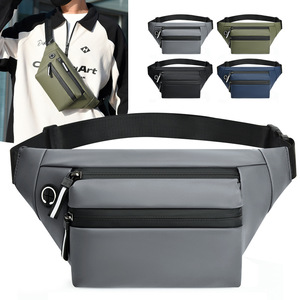Men's Multi Functional Waist Bag Oxford Cloth Crossbody Bag For Outdoor Sports Travel Blue Gray Green Black - Product Image 2