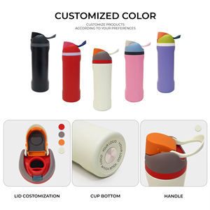 Venta al por mayor de fábrica: Termos y botellas de agua de acero inoxidable de doble pared con aislamiento al vacío, 16oz, 19oz, 24oz, 32oz, con tapa abatible y asa. - Product Image 5