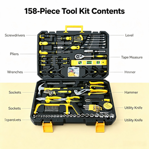 Multifunctional Home Repair <b>Hand</b> <b>Tools</b> <b>Set</b> Portable <b>Tool</b> Box - Product Image 5