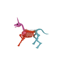 Décorations d'horreur pour Halloween Scorpion Chauve-souris Souris Araignée Plastique Animal Os Squelette Fête Décoration Cheval Squelette Rat