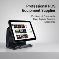 Terminal POS Táctil Intel I3 de 15 Pulgadas con Sistema Operativo Windows, Pantalla Secundaria de 15 Pulgadas, 4 GB de RAM, 64 GB de SSD, Conectividad Bluetooth y USB, para Comercio Minorista