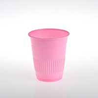 Gobelets jetables en plastique PP de 5 oz avec paroi ondulée et design transparent pour rinçage dentaire et boissons