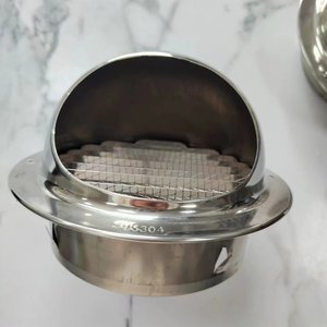 Grille de ventilation murale extérieure en acier inoxydable et aluminium pour climatisation, avec vanne à disque réglable, pour entrepôt - Product Image 3
