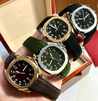 Montre-bracelet mécanique automatique pour hommes, chiffres lumineux, affichage de la Date, bracelet en caoutchouc étanche, montre d'affaires décontractée