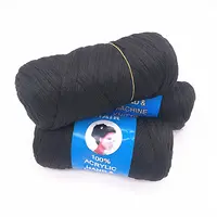 Fil pour tricot de laine brésilienne, 100%, fil bon marché, faible rétrécissement, qualité AAA, pour cheveux tissés