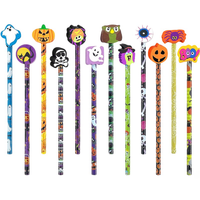 Produits phares : Crayons d'Halloween avec gomme en forme de dessin animé – Crayons cadeaux pour enfants, papeterie scolaire pour l'écriture, le dessin et le croquis