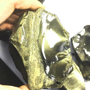 Cristallo naturale guarigione oro ossidiana ruvida scultura pietra di roccia di cristallo per la decorazione domestica - Product Image 2