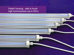 Hoa Kỳ Cổ Dọc Nông Nghiệp Thủy Canh Dẫn Ánh Sáng T8 120Cm 4ft Không Thấm Nước LED Phát Triển Ống Ánh Sáng Daisy Chuỗi Ac220v - Product Image 4