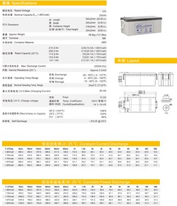 LEOCH DJM12200 12 В 200Ah серия DJM свинцово-кислотная батарея для UPS Power Communication солнечная панель накопитель энергии - Product Image 5