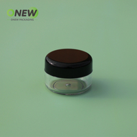 25 g 5g 2.5g 10g 15g 20g 2.5ml 2.5g 3ml 3g 5ml 5 grammes 20ml 15ml 10ml récipient cosmétique pot d'échantillon de maquillage PS pot en plastique transparent