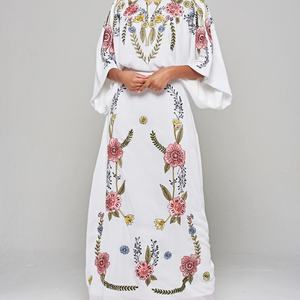Vestido Largo Informal de Alta Calidad para Mujer, Personalizado, de Manga Larga, Ropa de Playa, Vestido Bordado - Product Image 1
