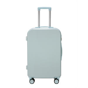 Valise cabine unie 20 pouces légère avec roulettes pivotantes, bagage de voyage unisexe avec serrure à combinaison et fermeture éclair - Product Image 4