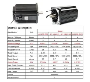 カスタムハイパワートルク220v310v 750w 1kw 1000w 2kw 3kwBldcブラシレスDCモーター96ボルト3000rpmモーター