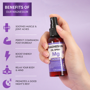 फटाजेन थोक शुद्ध मैग्नीशियम तेल स्प्रे मांसपेशियों राहत मैग्नीशियम नींद स्प्रे निजी लेबल मैग्नीशियम धुंध दैनिक शरीर तेल स्प्रे - Product Image 2