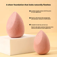 Éponge de maquillage en coque de noix de coco biodégradable et écologique, double usage sec/humide, pour poudre de café, en carton