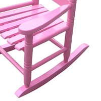 Fauteuil à bascule moderne pour enfants, design cœur, en bois de peuplier, léger et facile à nettoyer, idéal pour l'extérieur, le jardin ou l'hôtel