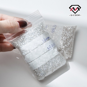 Bán trực tiếp từ nhà máy, kim cương Moissanite trắng loại D, cấp VVS1, kích thước nhỏ 1.3mm, đã được chứng nhận GRA - Product Image 6