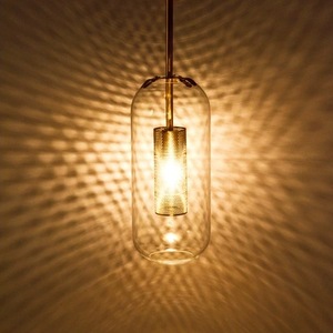 Nouveau Style Moderne LED Mur En Verre Lampe Européenne Décor À La Maison Éclairage Cuivre Corps E27 Source De Lumière Lampe - Product Image 6