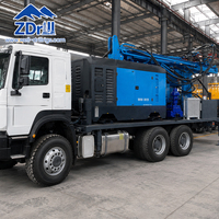 Foreuse hydraulique diesel montée sur camion pour puits d'eau de 1000 m, machine de forage de puits profonds pour l'exploitation des eaux souterraines profondes