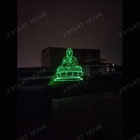 Projecteur laser 3D Knight 80 Watt pour extérieur, contrôle DMX, éclairage DJ, RGB
