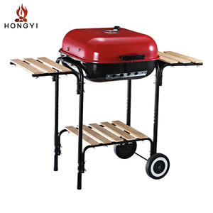Parrilla de Barbacoa Cuadrada Plegable para Exteriores Hongyi de 18 Pulgadas, Parrilla de Carbón Multifuncional con Estantes de Almacenamiento - Product Image 4