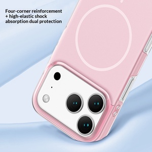 Coque de téléphone magnétique translucide compatible avec bouton IA, finition mate dépolie anti-traces de doigts, protection intégrale pour iPhone 17 16 15 14 Pro Max - Product Image 3