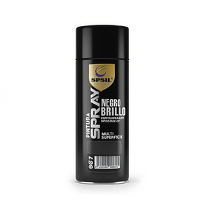 Spray Negro Brillo 200Ml Multi Superficie Metal Wood Craft Paint - Product Image 1