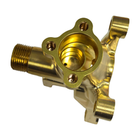 Tête de cylindre en laiton sur mesure OEM pour pompe de nettoyeur haute pression, pièces en laiton usinées CNC
