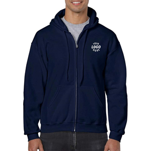 Sweat-shirts à capuche personnalisés en coton bleu marine 400 g/m², sweat-shirts lourds <span class=keywords><strong>de</strong></span> club, pantalons <span class=keywords><strong>de</strong></span> jogging en coton, sweat-shirts unisexes, pantalons <span class=keywords><strong>de</strong></span> club, gym, hommes - Product Image 1