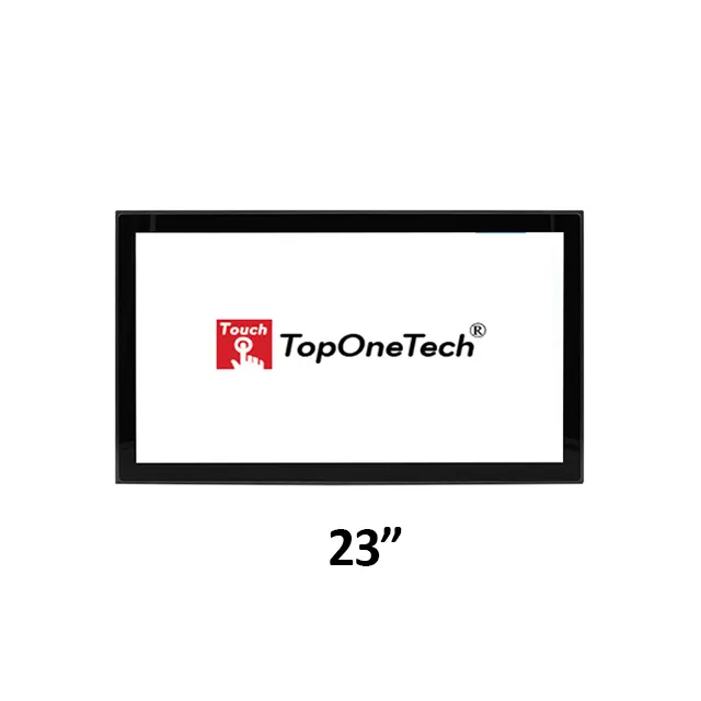 TOPONETECH 23 inch PCAP open frame large monitor with high brightness waterproof dust-proof touch screen