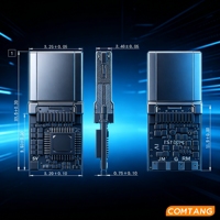 Module d'enregistrement stéréo Type-C économique DM3121HM-TT OEM 96kHz/24bit avec double microphone, compatibilité universelle, pour diffusion en direct OEM