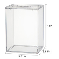 Vitrine acrylique portative pour poupée jouet boîte de rangement de protection pour les magasins de maison ou de centres commerciaux