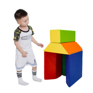 Ensemble de jeux d'intérieur pour bébé avec cubes d'éponge à grimper, blocs de jeu souples, ensemble de blocs de construction en <span class=keywords><strong>mousse</strong></span> souple colorés - Product Image 1