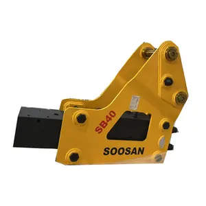 Disjoncteurs hydrauliques de qualité SOOSAN SB 40 Type latéral avec ciseau 140mm pour pelle 18 à 26 tonnes