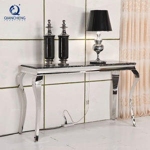 2026 Nouveau design Table console en verre noir - Product Image 3