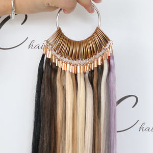 Nouvelle tendance 46 anneau de couleur de cheveux bruts Extension de cheveux humains Balayage anneau de couleur de luxe 46 couleurs - Product Image 4