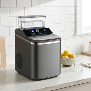 Machine à glaçons électrique de table ZBJ16, petite machine à glaçons automatique pour la maison, machine à glaçons en forme de nuggets pour la maison - Product Image 1