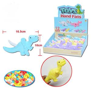Juguete de abanico de dinosaurio púrpura para escuela, juguete de fábrica china de dulces, oferta, tienda, barato, 2020 - Product Image 1