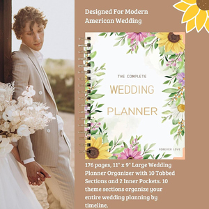Planificador de Bodas Personalizado, Planificador de Presupuesto para Novias, Lista de Tareas, Diario, Lista de Verificación, Organizador de Agenda con Pestañas - Product Image 2