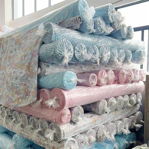 Nhà Máy Giá Rẻ Giá 85gsm Nhuộm Vải 100% <span class=keywords><strong>Polyester</strong></span> Tấm Ga Trải Giường Vải Cho Nhà Hàng Dệt May - Product Image 6