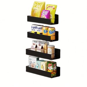 Magnetic Metal Spice Rack Space-Saving <b>Shelf</b> for Refrigerator and Microwave Side - Product Image 4