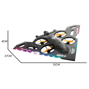 Avion télécommandé V22 Osprey Style, planeur terrestre et maritime, avion de chasse RC en mousse, jouet volant étanche pour enfants - Product Image 3