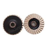 Disque à lamelles de polissage en laine de qualité supérieure, 125 mm, avec support en fibre de verre, 5 pouces, haute densité, dureté moyenne, pour angle, vente en gros OEM
