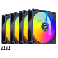 Ventilateur de Refroidissement PC RVB SNOWMAN OEM 120mm, Refroidisseur d'Ordinateur, Fournisseur d'Usine, Prix Abordable, Ventilateur de Boîtier PWM 4 Broches Molex