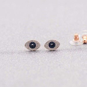 Boucles <span class=keywords><strong>d</strong></span>'oreilles œil du diable pour femme, œil du diable <span class=keywords><strong>bleu</strong></span>, haute couture, haute qualité - Product Image 2