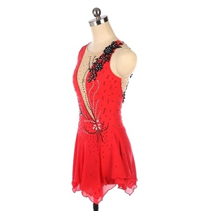 Vestido de patinaje artístico Ropa de baile del equipo Traje de baile latino para niñas Vestidos de <span class=keywords><strong>patinadora</strong></span> Trajes de baile de patinaje de competición - Product Image 4