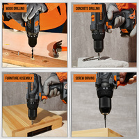 Perceuse à percussion sans fil KSEIBI KSB 20V-40, couple maximal de 40 Nm, mandrin métallique sans clé de 13 mm
