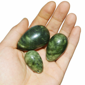 Natürliche grüne <span class=keywords><strong>Jade</strong></span> Yoni Eier 3er-Set für Frauen <span class=keywords><strong>Kegel</strong></span> Übung - Product Image 3