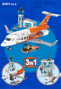 PANDAS 663 pièces ensemble de blocs de construction éducatifs cadeau d'anniversaire pour les 5-7 ans modèle en plastique jouet de <span class=keywords><strong>camion</strong></span> de pompiers et de caserne de pompiers - Product Image 3