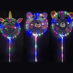 Globos de Burbuja Transparentes Personalizados con Luz Brillante, Unicornio, Flor, Corazón, Estrella, Globos LED de Mano, Bobo, Buburja, Globo - Product Image 3